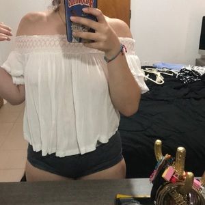 Off the shoulder shirt
